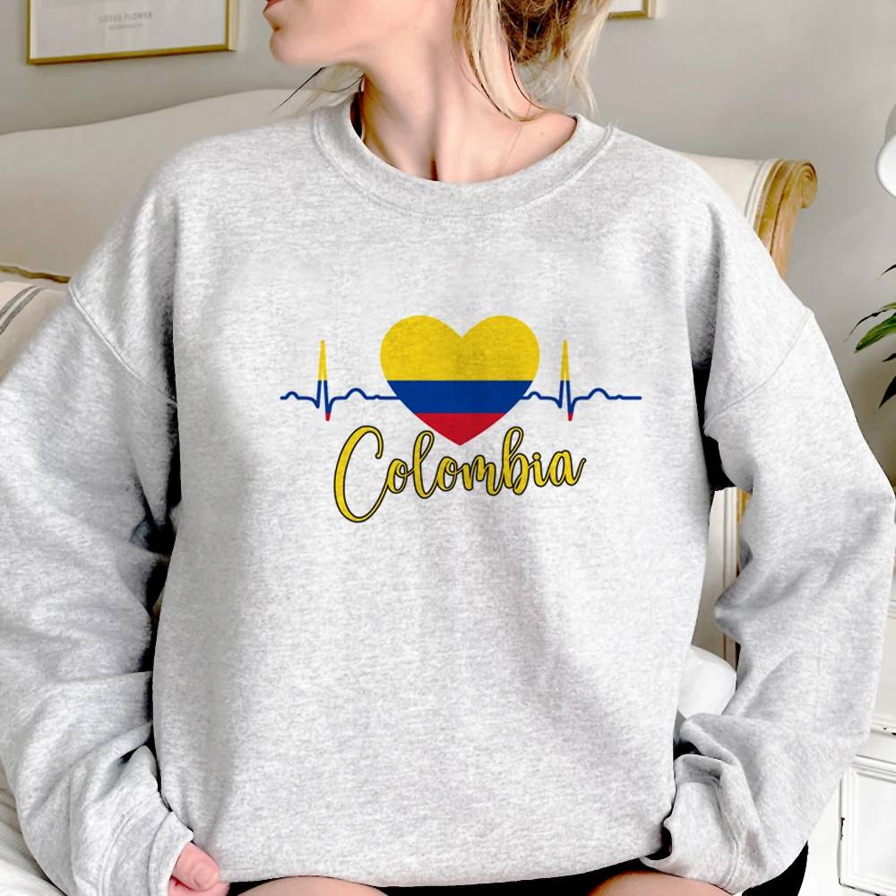 Colombia hoodies women Winter  streetwear Hood female graphic sweatshirts