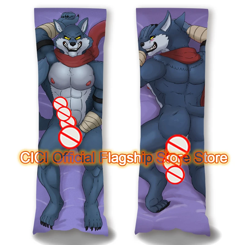 

Dakimakura Anime Skarr Werewolf Lycanthrope Double sided Print Life-size Body Pillow Cover