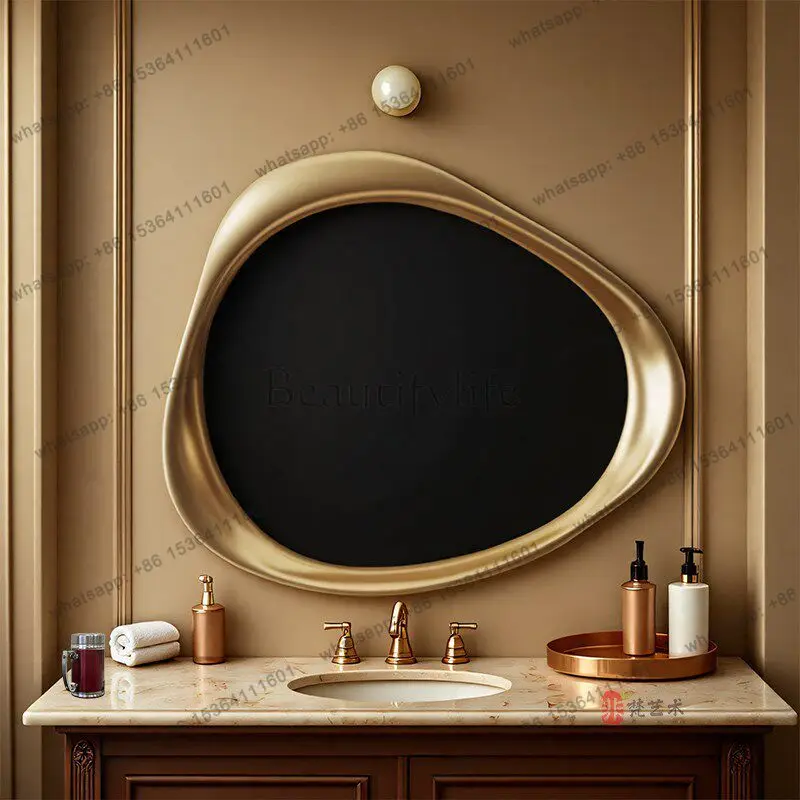 YJ bathroom mirror anti-fog wall-mounted bathroom intelligent special-shaped custom creative wall-mounted makeup mirror