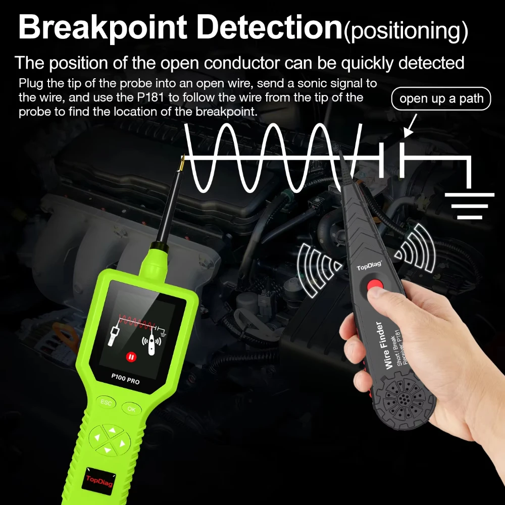 2026 Latest JDiag P100 Pro Kit with P181 Automotive Circuit Tester Multifunctional Smart Diagnostic Car Electric System Scanner
