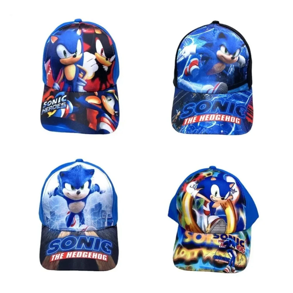 

Explosive Sonic Boy Anime Character Children's Hat Men and Women Baseball Cap Birthday Gift Hats Bonnets Fashion Accessories