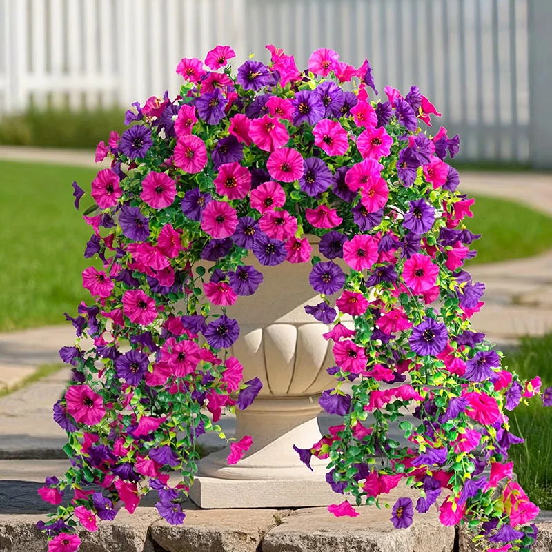 1PC Artificial Morning Glory W - Home Decor Rattan 评论和价格