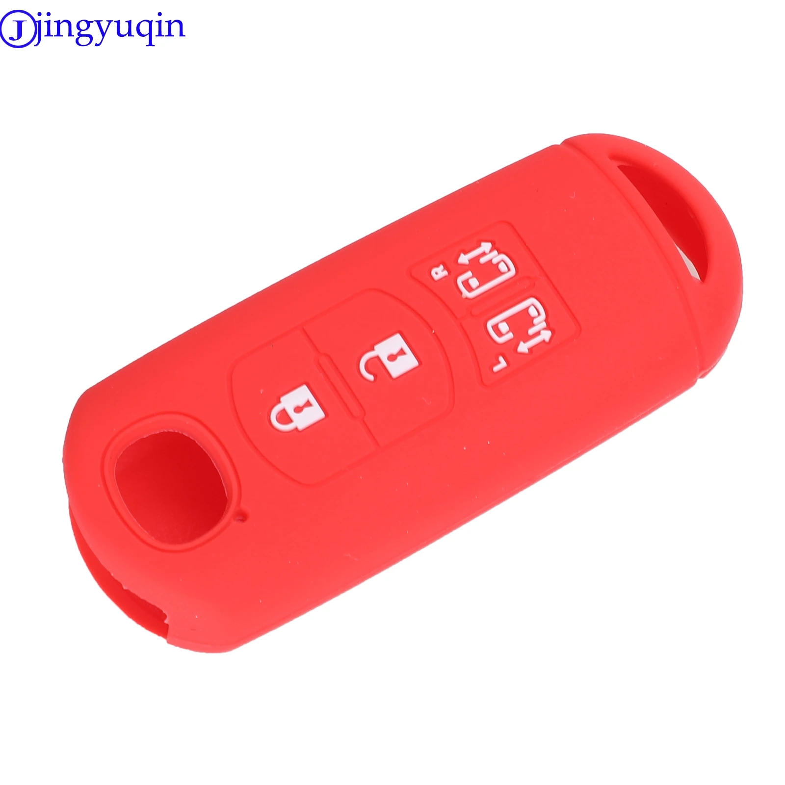 Jingyuqin – coque en Silicone pour clé de voiture, 4B, pour Mazda 2 3 6 Axela Atenza CX-5 CX5 CX-7 CX-9 2014 2015 2016 2017