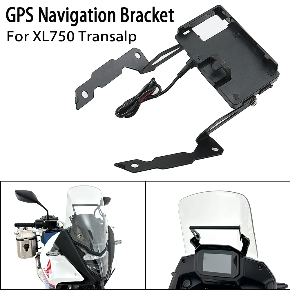 

For Honda XL750 Transalp 2023 2024 XL 750 Motorcycle Windshield Stand Holder Phone Mobile Phone GPS Navigation Plate Bracket