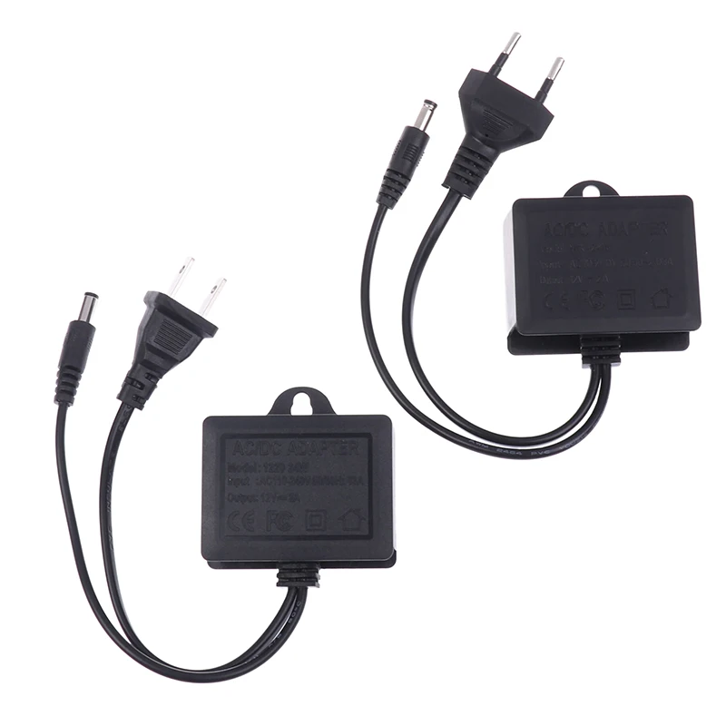 12V2A Водонепроницаемый IP66 для камеры Питание от сети переменного тока на открытом воздухе 100 В-240 В Адаптер преобразователя постоянного тока 2000 мА Светодиодный источник питания ЕС США Вилка