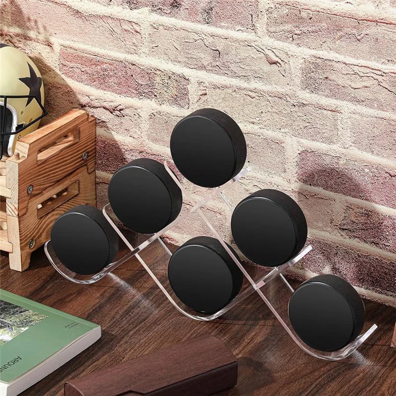 

【Lowest-Price!】Acrylic Hockey Puck Display Case Hockey Puck Display Holder Stand Cases For Displaying Your Autograph Hockey Puck