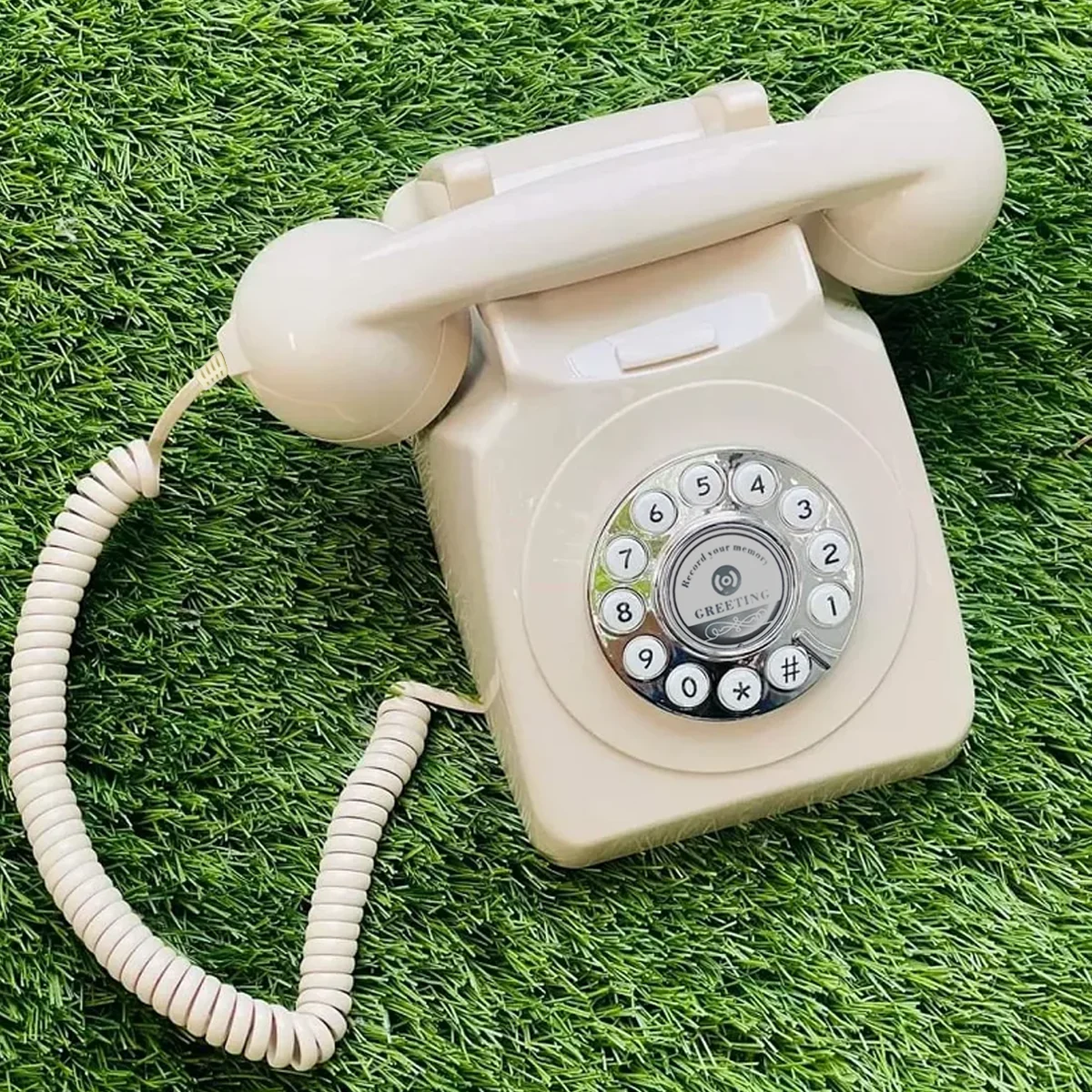 Vintage Audio Voice Guestbook Telephone Wedding Party Audio Voice Guest Book Phone DIY Original Guestbook Phone Audiolibro Phone