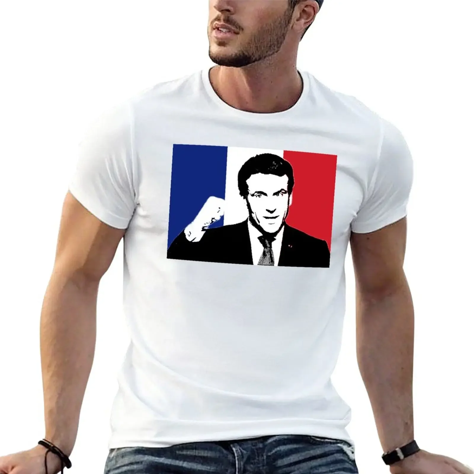 Emmanuel Macron France en marche cpa 10 T-Shirt animal prinfor boys anime plain mens graphic t-shirts anime