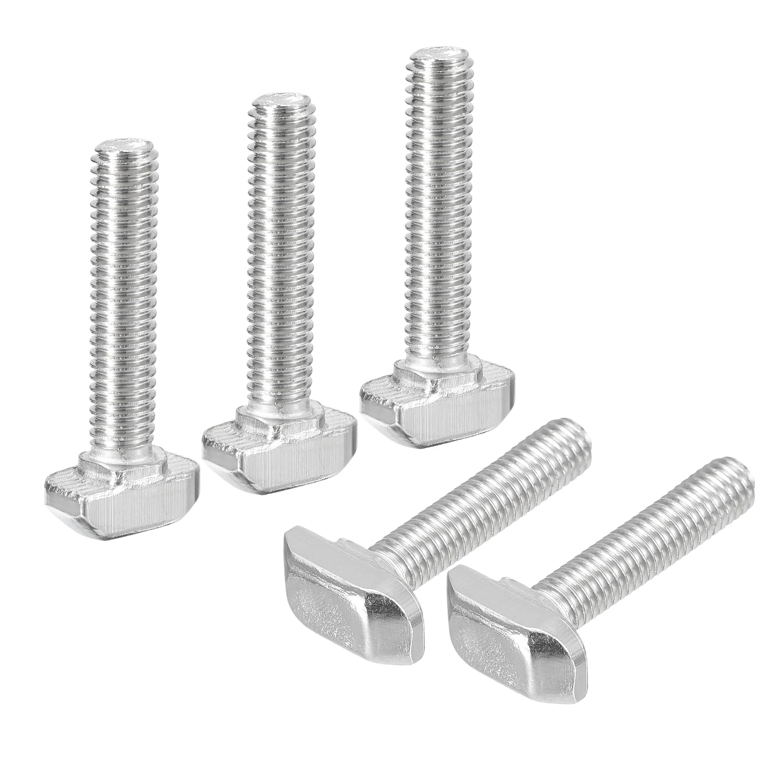 

Uxcell T-Slot Bolts Hammer Head Bolt T Screw Drop-in Stud for T-Slot Aluminum Extrusion Profile, 304 Stainless Steel Silver