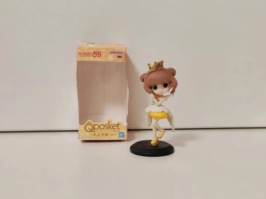 Echte Bandai Cardcaptor Sakura Q Posket Mini-actiefiguur Sakura Series 2-collectie Decoratie Ornament Model Speelgoedgeschenken