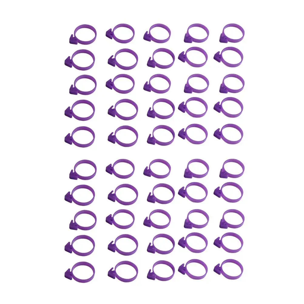 

50 Pcs Bag Sealing Ring Purple Silicone Band Cake Decorating Icing Bag Ring Cake Decorating Leak Proof Pastry Tool