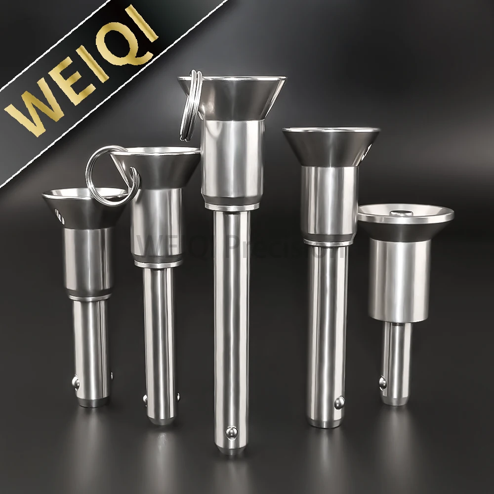 

Push Botton Type Inch Size Ball Lock Pin Stainless Steel 3/16" 1/4" 5/16" 3/8" 7/16" 1/2" 9/16" 5/8" 3/4" Quick Release Pins