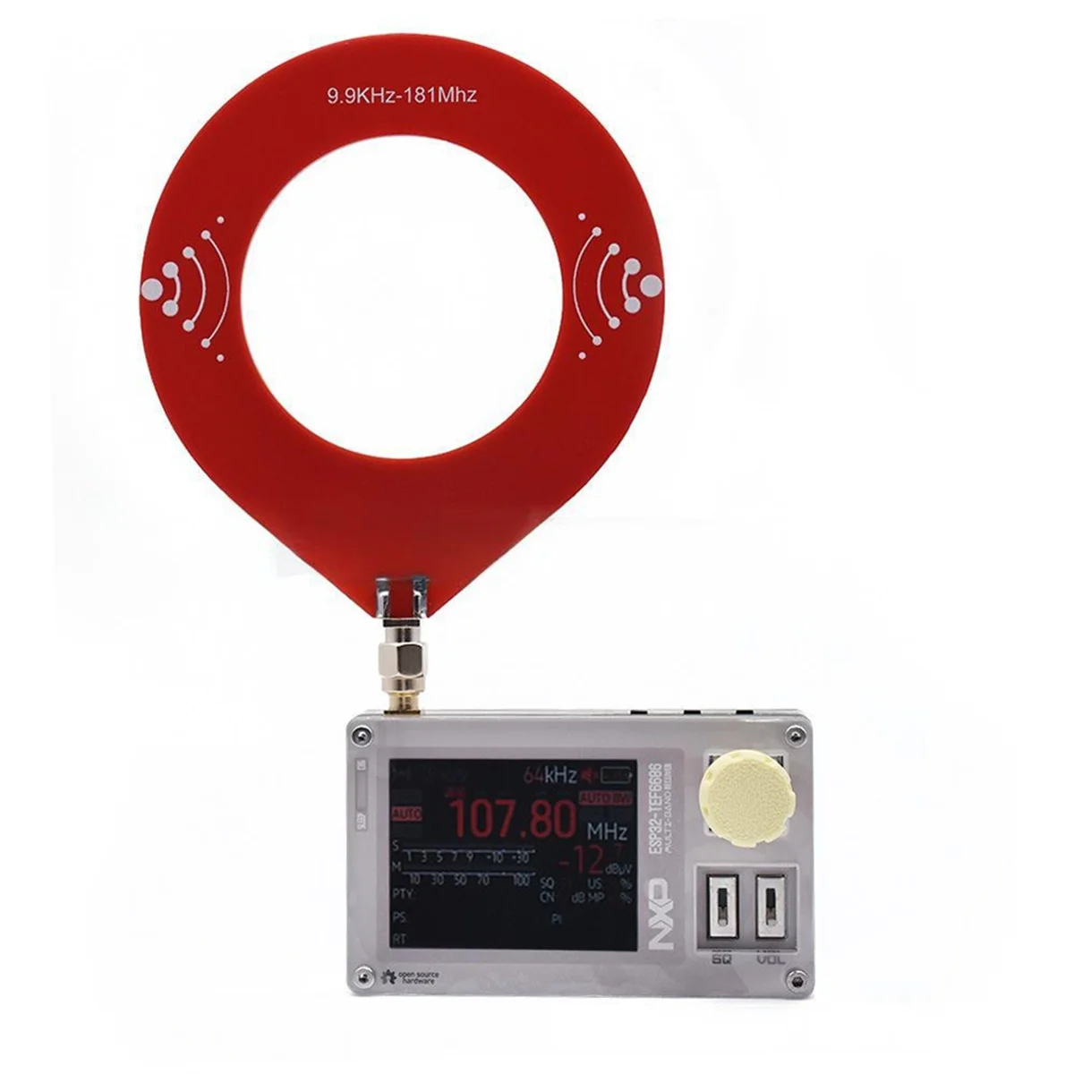 2025+Mini TEF6686 Radio with Loop Antenna ESP32 Full Band RadioJAS