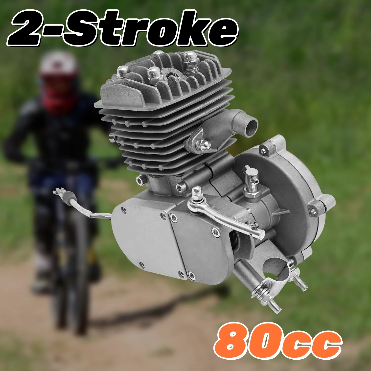 

Bicycle Motor Kit, 2-Stroke 80CC Gas Bike Engine Kit Conversion for Most Wheeled Bikes Motorcycles Conversion Kit