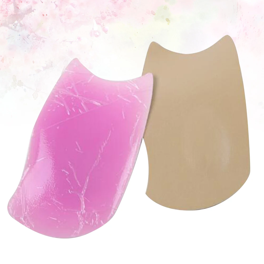 

1 Pair Arch Support Pads Flat Foot Corrector Pu Sole Center Stickers Foot Arch Sticker For Plantar Pain Relief Reusable Shoe