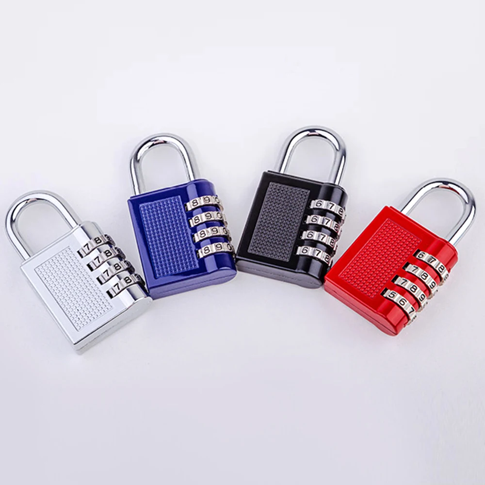 Combination Padlock 4 Digit Password Locks Suitcase Luggage Metal Waterproof Password Padlock for School Locker Gym Locker Gate