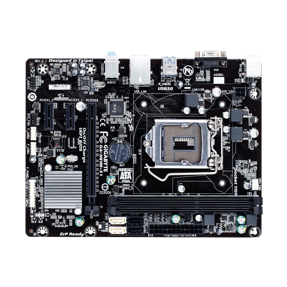 Gigabyte GA-H81M-S1 Motherboard Intel H81 Chipset Supports Core i7-4790K i5-4690 processors LGA1150 DDR3 16GB Micro ATX