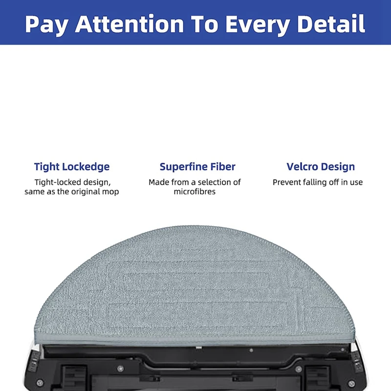 8ชิ้นแผ่นซับทดแทนสำหรับ roborock S8 / S8 + / S8 Pro/G20หุ่นยนต์ดูดฝุ่นอุปกรณ์เสริมดูดฝุ่นผ้าถูพื้นไมโครไฟเบอร์