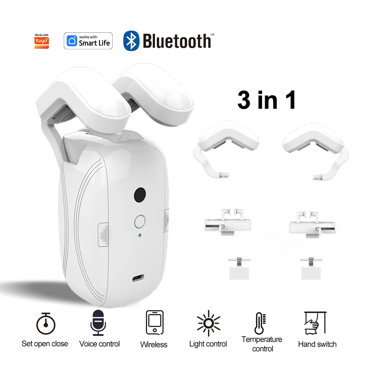 Smart Bluetooth Curtain Robot Short Distance Direct Connect Electric Curtain Robot Wireless Automatic Window Driver Home Bedroom