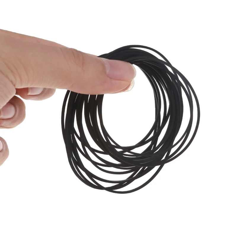 F3MA 20팩 범용 70-100mm 믹스 카세트 테이프 기계 벨트 레코더 워크맨 DVD 드라이브 용 새로운 모듬 일반 벨트