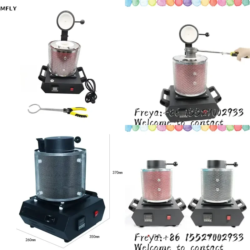 3KG Digital Gold Melting Furnace Machine Heating Capacity 2100W Casting Refining Precious Metal Silver Jewelry Casting Tool