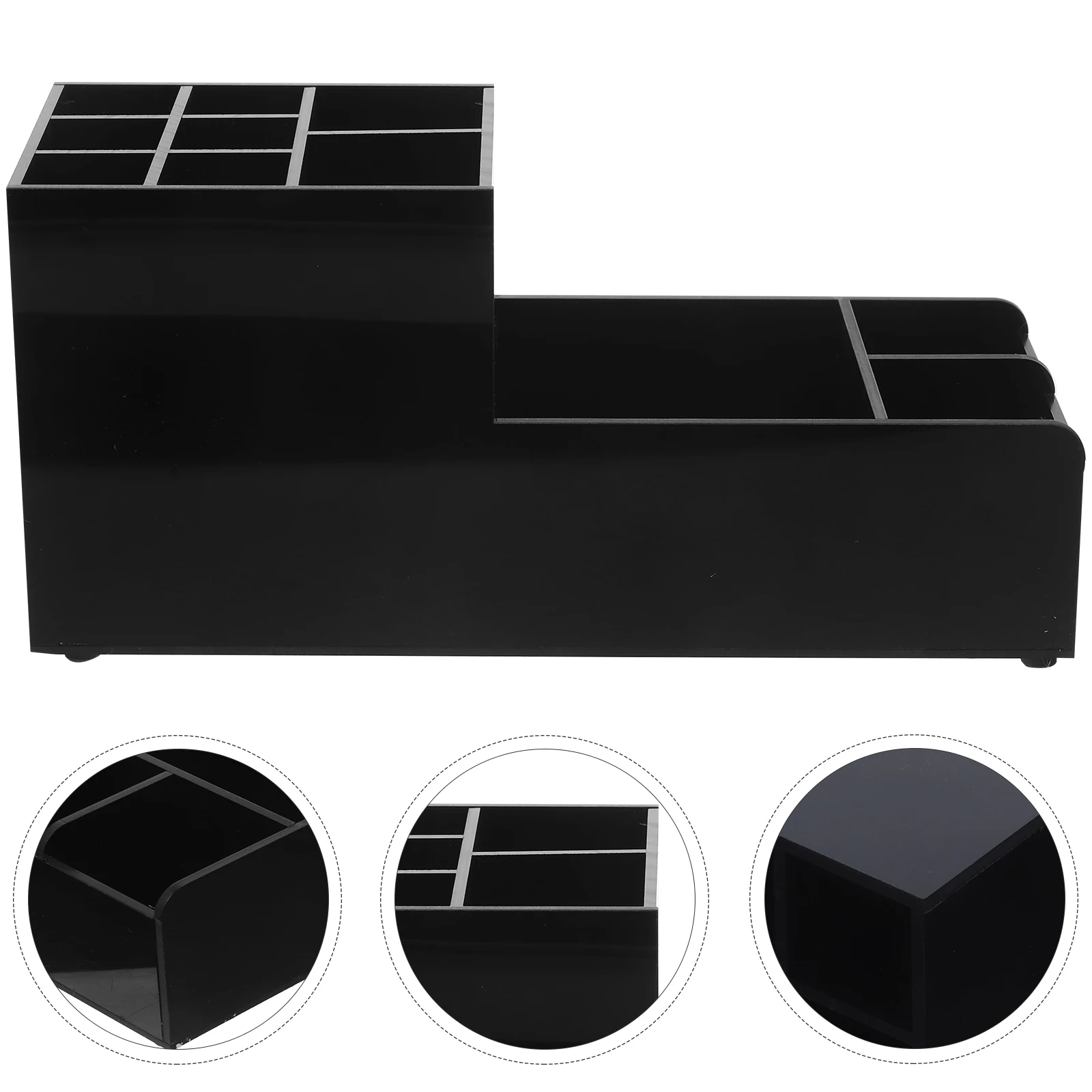 

1pc Acrylic 11 Compartments Organizer Napkin Straw Dispenser Bar Supplies Space Saving Desktop Tidy Solution Multi Purpose