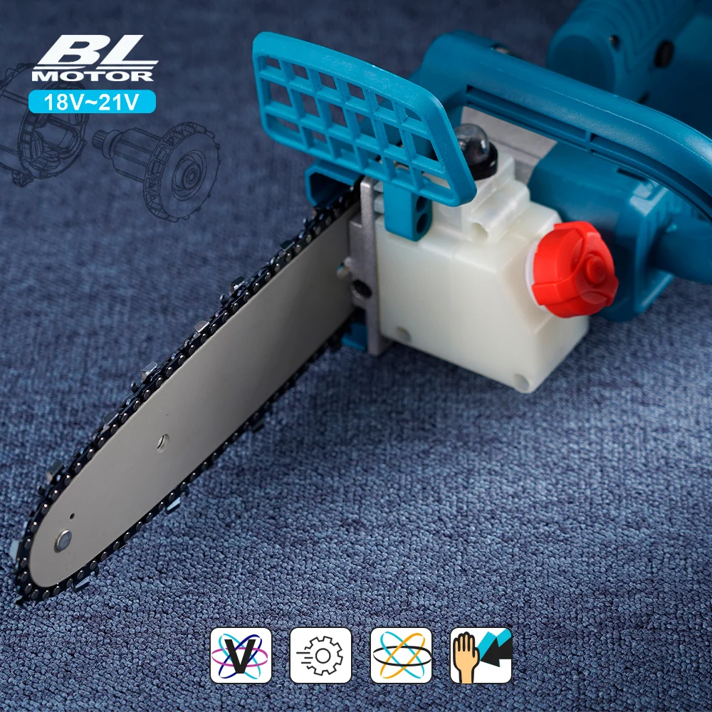 Imagem -04 - Hormy-brushless Serra Elétrica Serra Elétrica sem Fio Máquina de Corte de Madeira Ferramenta para Madeira Jardim Makita 18v Bateria 8
