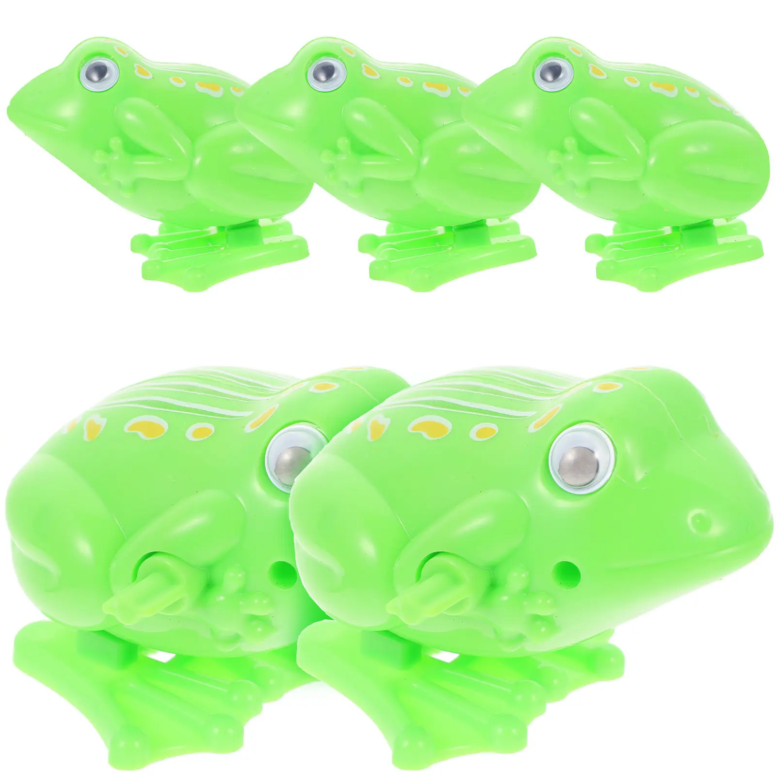 5 szt. Nakręcane żaby, zwierzątka nakręcane, kreatywne, rozwijające umiejętności motoryczne, zabawki do skakania dla dzieci, do zabawy wewnątrz i na zewnątrz.