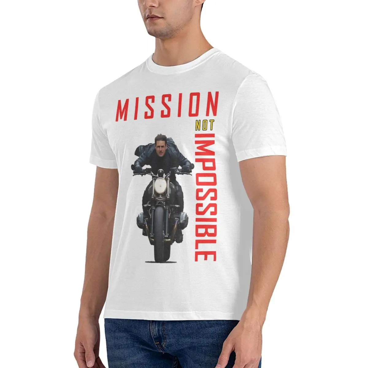 Men's Cool T Shirt Mission Impossible 100% Cotton Tops Casual Short Sleeve O Neck Tee Shirt Unique T-Shirts