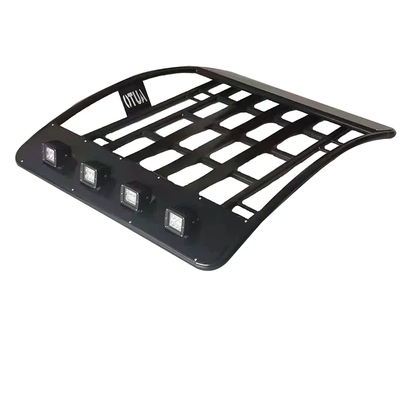 

Universal Aluminum Car Roof Racks with LED Light Luggage Cargo Carrier Basket Carcustom