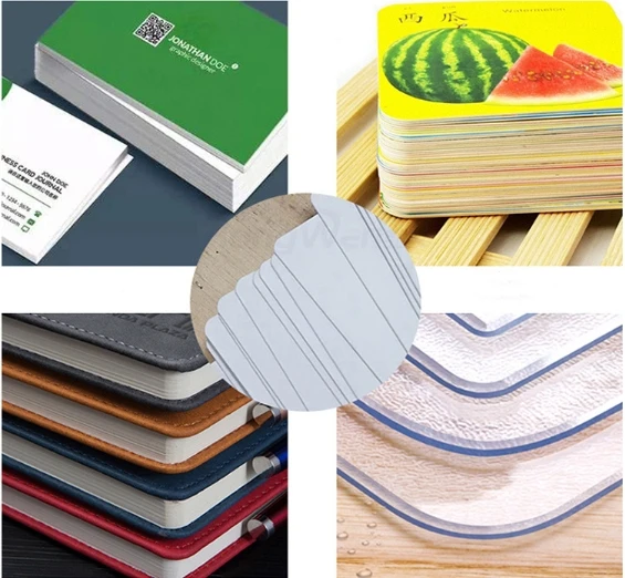 آلة قطع الزوايا الهيدروليكية الكهربائية الأوتوماتيكية قطع الحواف المستديرة مثالية لبطاقات كتب فيليه الورق #3