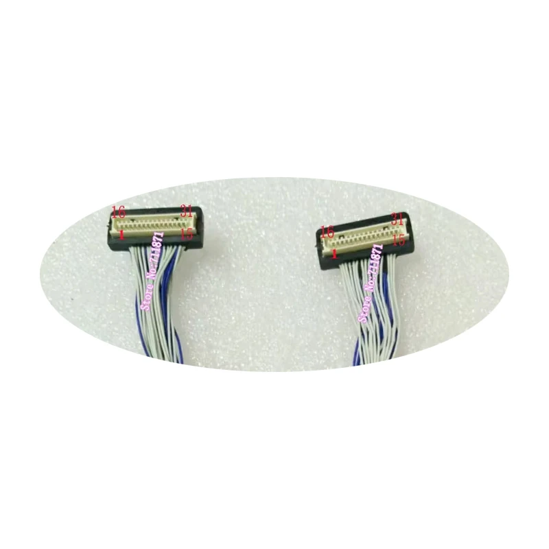 31P TTL 1.0 Pitch 31Pin to 31P DF9 31S Screen Cable Line Male to Male 31P TTL DF9 Line Cable 31P 31Pin 31S DF9 Screen Cable Line