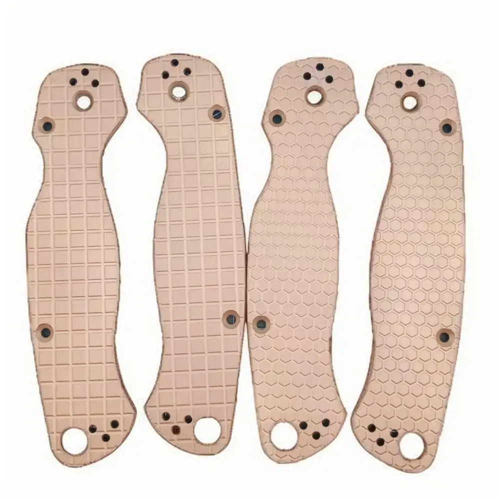 

1 Pair Titanium Alloy Knife Handle Scales for Spyderco C81 Para 2 Folding Knives