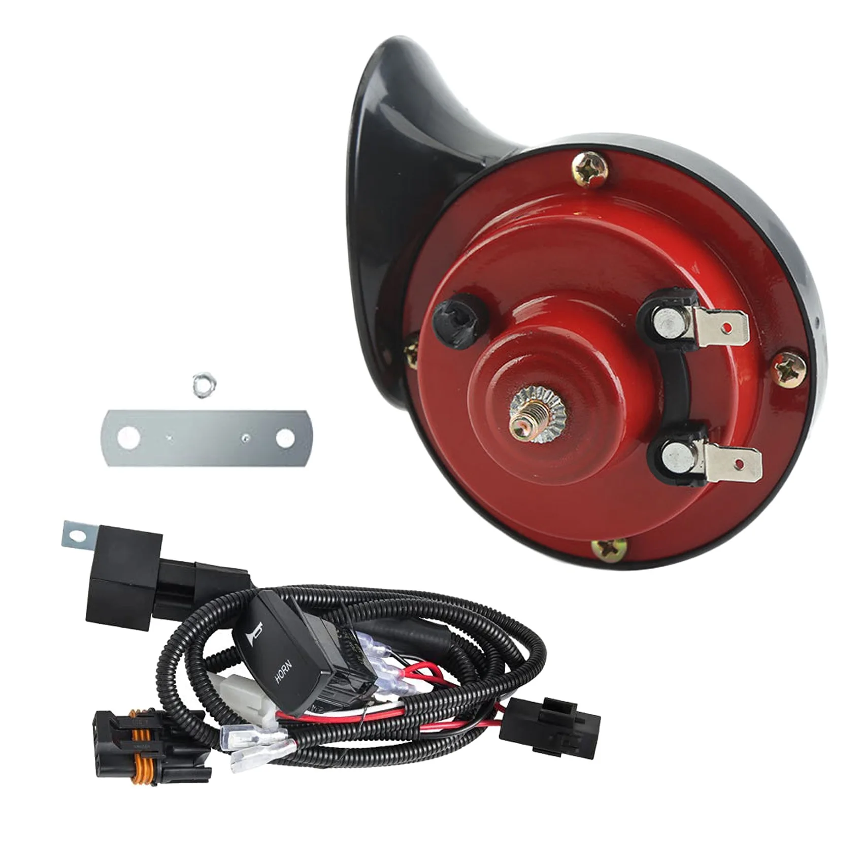 UTV/ATV Horn Kit with Toggle Switch for Pioneer, RZR, Can-Am Maverick X3, Kawasaki, Arctic Cat, Universal 12V