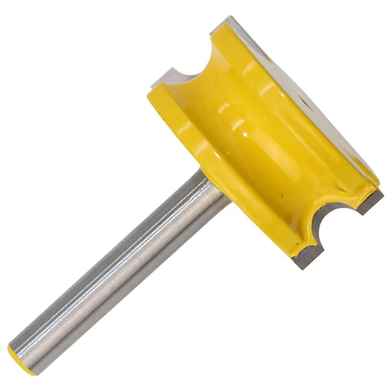 

B59A 2 Pcs 1/4Inch Shank 1/4Inch Diameter Flute And Bead Router Bit & 1X 1/4 Inch Shank Rabbeting Router Bit With 6 Bearings