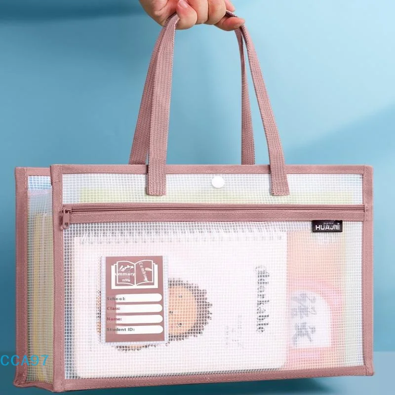 

【A】Thickened Test Paper Storage Bag Double-layer Partition With Double-Sided Label File Folder Bag Large Capacity Zipper