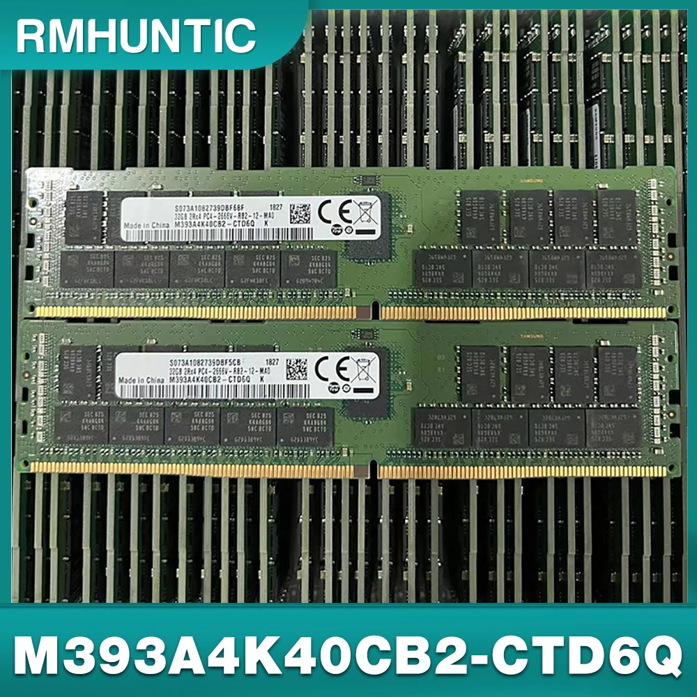 

1PCS M393A4K40CB2-CTD6Q M For Samsung Server Memory Module DDR4 32G 2666 2RX4 PC4-2666V 32GB ECC REG RDIM