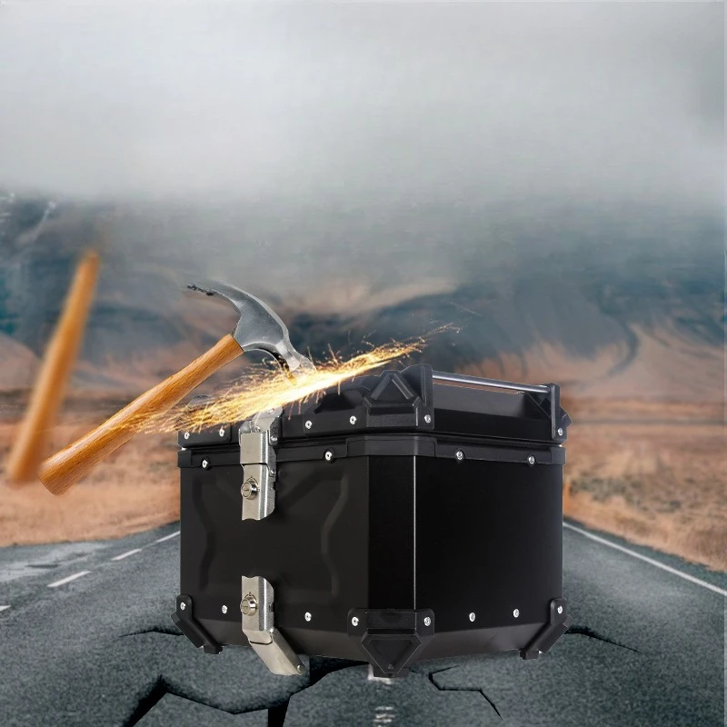 

Motorcycle aluminum alloy tailbox side box waterproof trunk electric vehicle