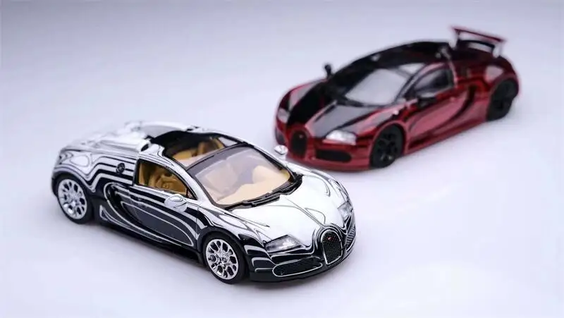 

Mortal x TPC 1:64 Veyron Black Red limited799 Diecast Model Car