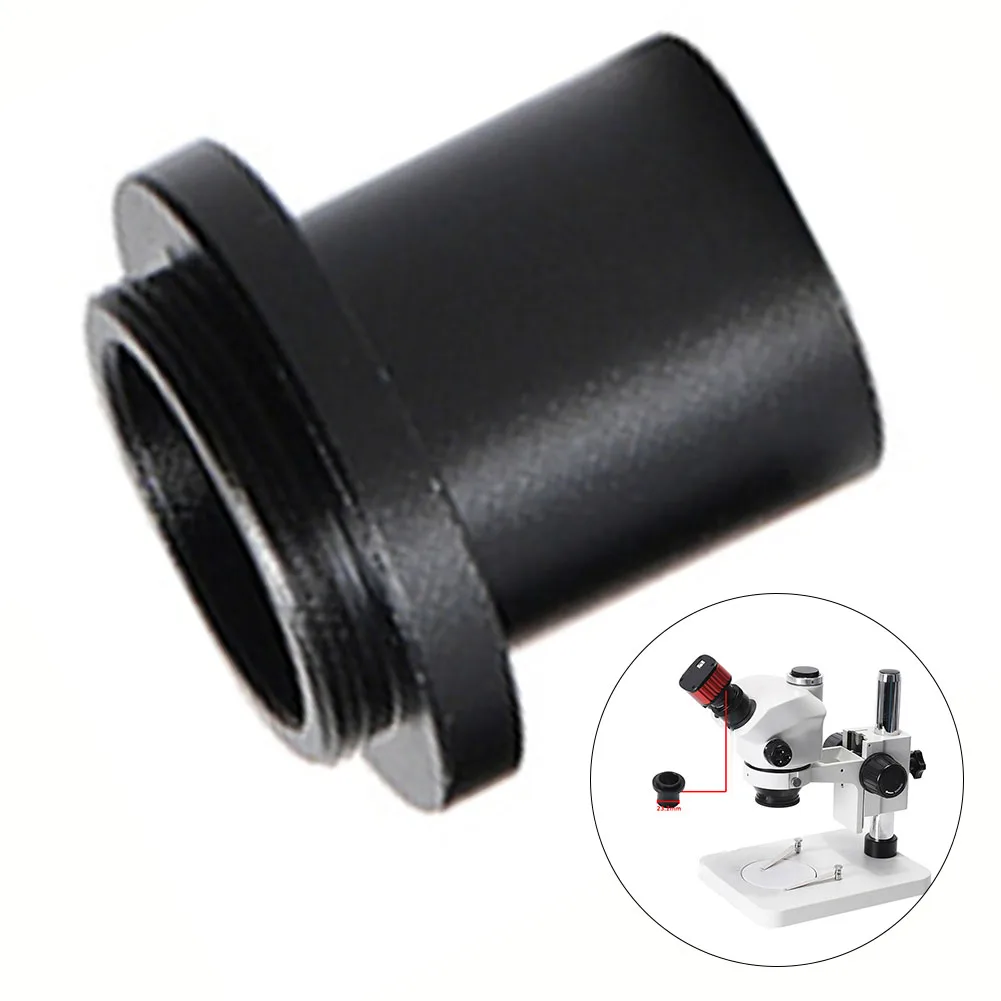 1pc Microscope Adapter 1X C-Mount 23.2mm C Mount Telescope Adapter For CCD Camera Eyepiece LensAdapter Ferramentas Accessory