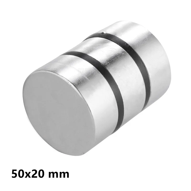 

1PC 50x20 mm Big Thick Disc Strong Powerful magnets 50mm X 20mm Round Neodymium Magnet 50x20mm N35 Rare Earth Magnet 50*20 mm