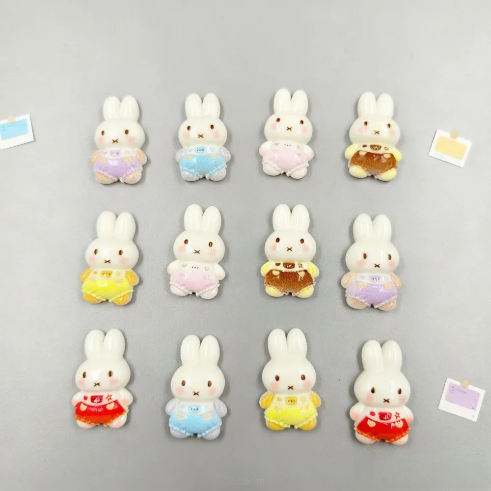 Kawaii Miffy Resin DIY Accessories Hair Clips Keychains Makeup Accessories Hanging Accessories Materials Gift Toys