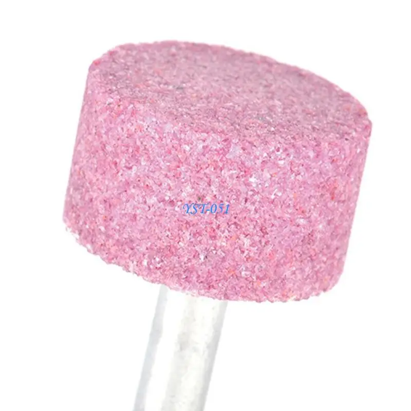 E15A 10pcs حجر الكشط نقاط الحجر الكهربائي ملحقات الطحن الكهربائية تلميع مجموعات أدوات عجلة رأس الطحن لأداة الدوران