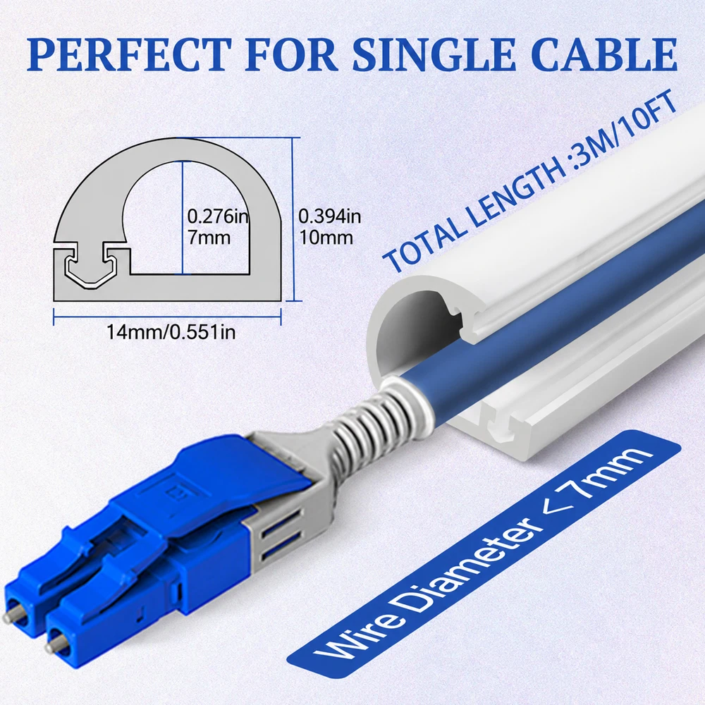 1/2/3/5meters Flexible floor cable cover cord Self-Adhesive wall cord hider internet Wire Duct Duct Slot Cable Manage﻿