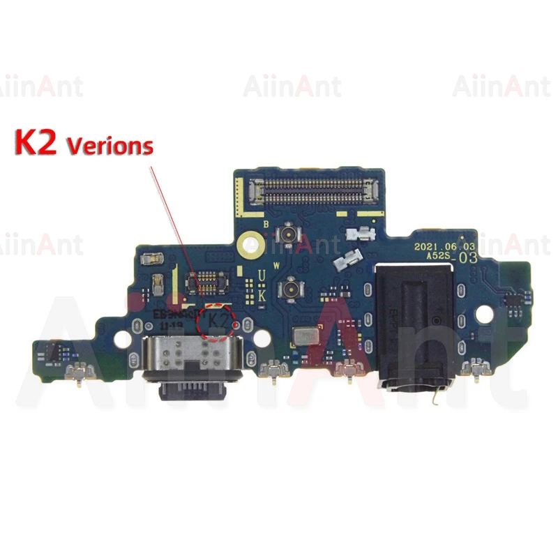 Dock USB Charger Quick Charging Port Connector Board Flex Cable For Samsung Galaxy A50 A50S A51 A52 A52s A53 A54 A55 4G 5G Parts