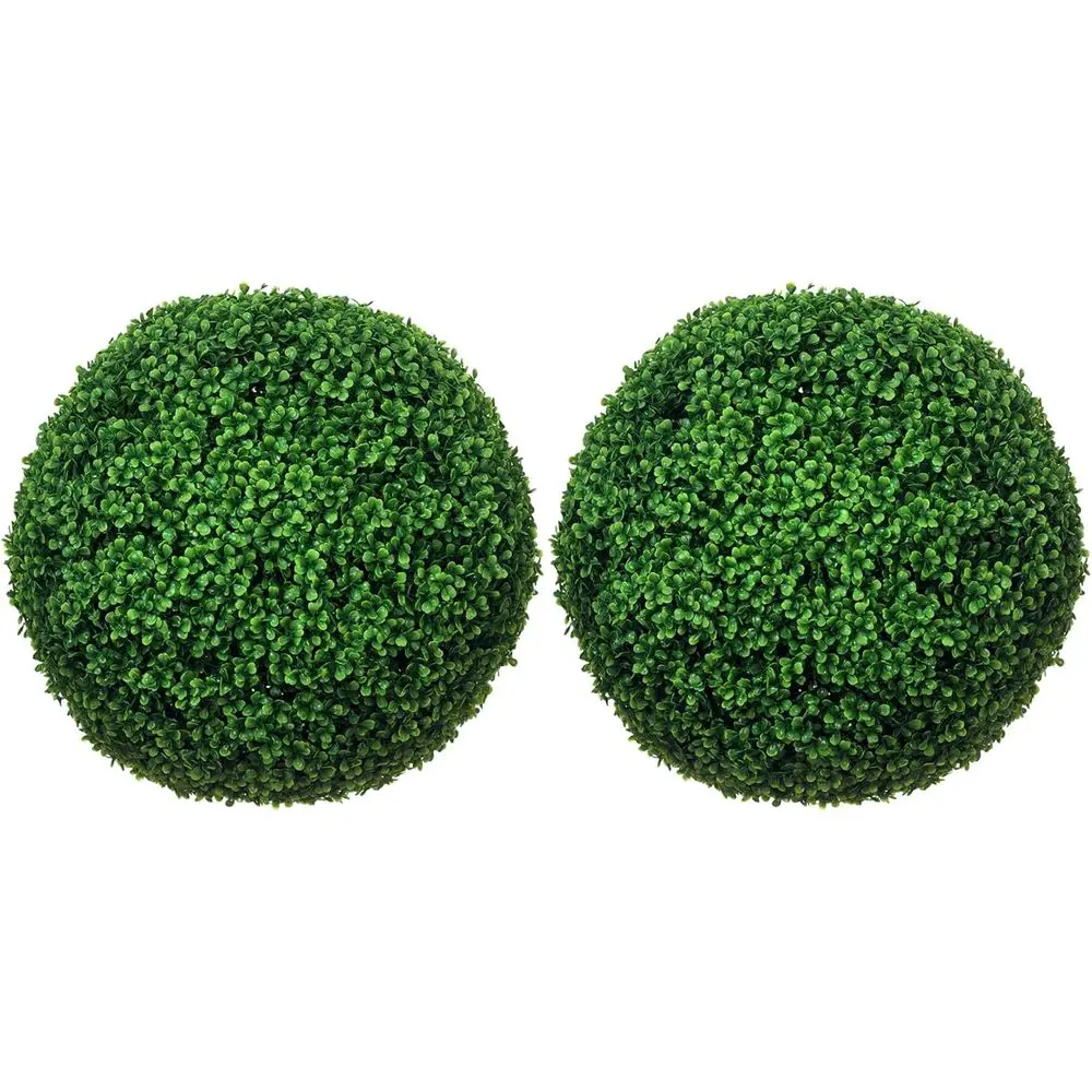 

Pair of 19.7 UV-Resistant Artificial Boxwood Topiary Balls for Indoor or Outdoor Use