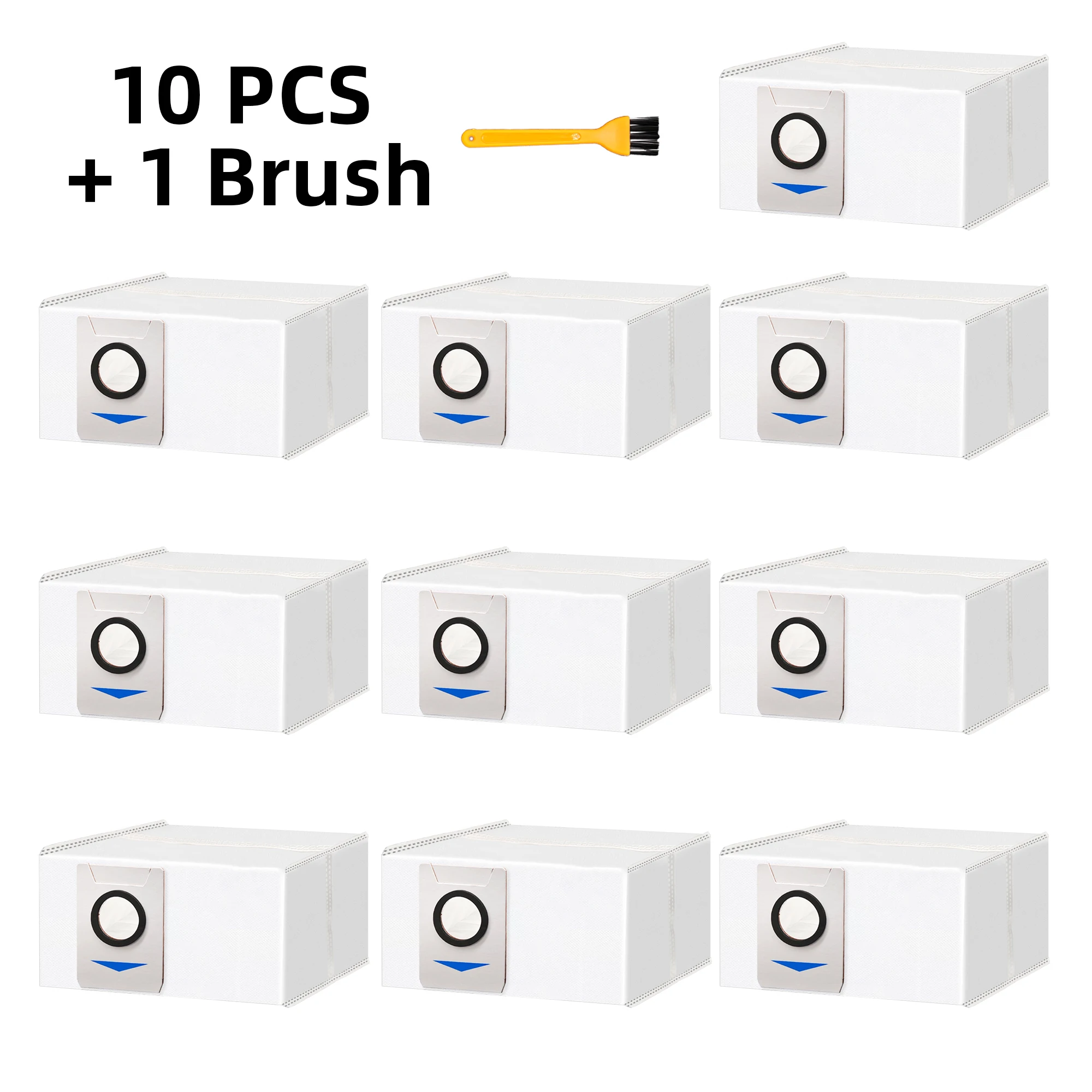 Sacos de vácuo para ECOVACS DEEBOT X1 OMNI/Turbo T10/T20 Omni/T20/T20 Max/T20 Pro/X&T Series - Saco de pó de substituição descartável