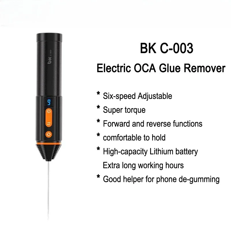 

BKC-003 Электрический OCA-средство для удаления клея для экрана телефона/рамки/аккумулятора OCA-клей Регулируемая катушка Инструмент для ремонта машины