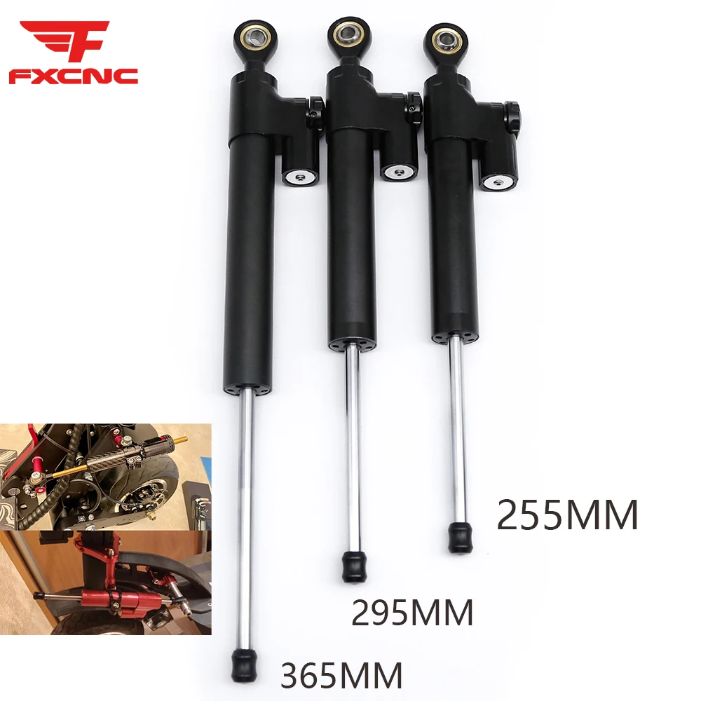 

CNC Universal For Most Motorcycle 255mm 295 mm 365mm Steering Damper Linear Stabilizer