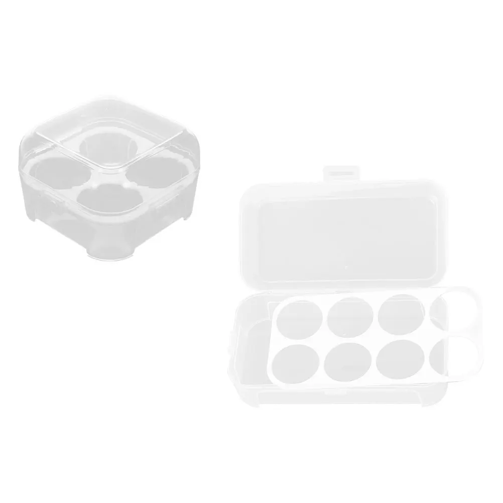 

2pcs Makeup Sponge Storage Boxes Large Capacity Dust-proof Organizer Transparent Plastic Beauty Egg Holder Home Storage